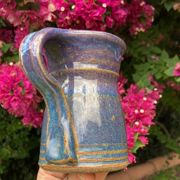 Mug studio pottery coffee tea handmade ceramic stoneware 13oz - Picture 4 of 15